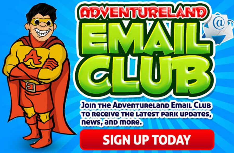 Adventureland Email Club