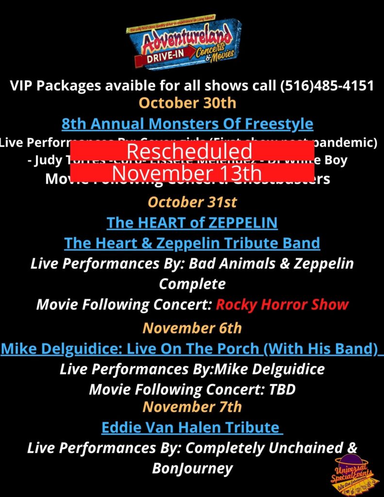 Adventureland Drive-In Concerts & Movies